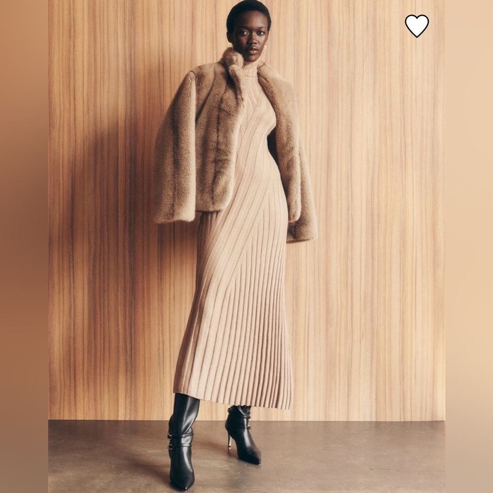 WHBM NWT Ribbed Turtleneck Sweater Dress